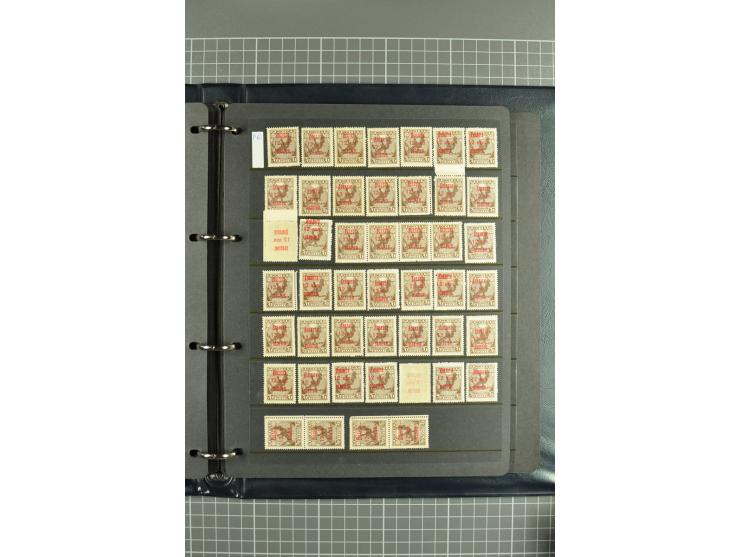 1918/27, selection of hundreds used/unused stamps, partially in larger units of the Chainbreaker issue, 1927 auxilliary defin