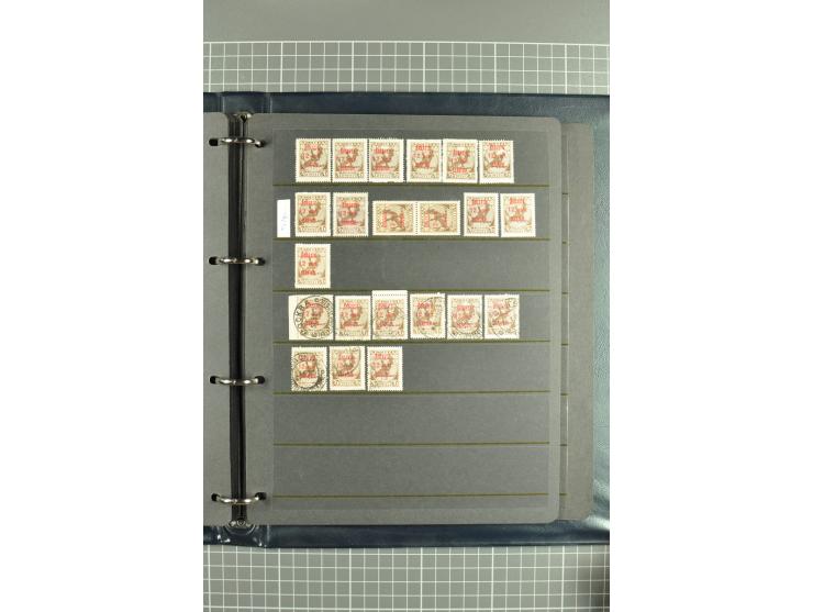 1918/27, selection of hundreds used/unused stamps, partially in larger units of the Chainbreaker issue, 1927 auxilliary defin