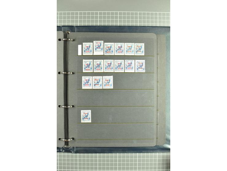 1918/27, selection of hundreds used/unused stamps, partially in larger units of the Chainbreaker issue, 1927 auxilliary defin