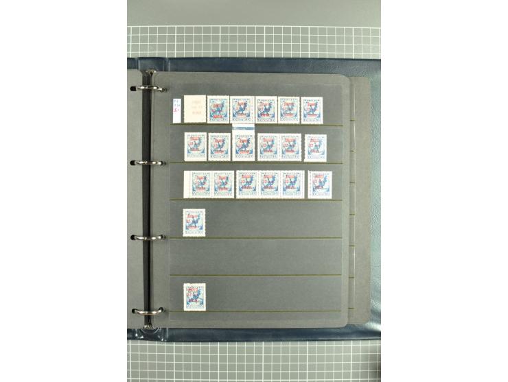 1918/27, selection of hundreds used/unused stamps, partially in larger units of the Chainbreaker issue, 1927 auxilliary defin