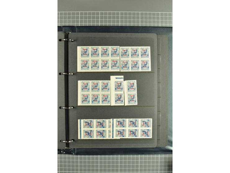 1918/27, selection of hundreds used/unused stamps, partially in larger units of the Chainbreaker issue, 1927 auxilliary defin