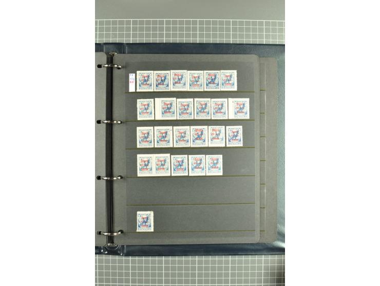 1918/27, selection of hundreds used/unused stamps, partially in larger units of the Chainbreaker issue, 1927 auxilliary defin