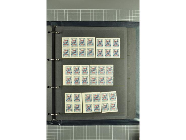 1918/27, selection of hundreds used/unused stamps, partially in larger units of the Chainbreaker issue, 1927 auxilliary defin