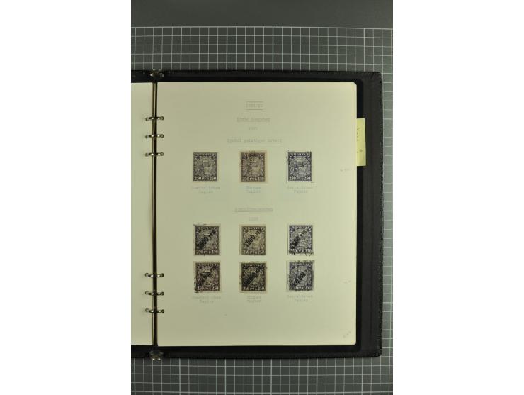 1918/32, attractive collection of used/unused stamps incl. better singles and sets such as Limonka 15 kop. yellow used, defin