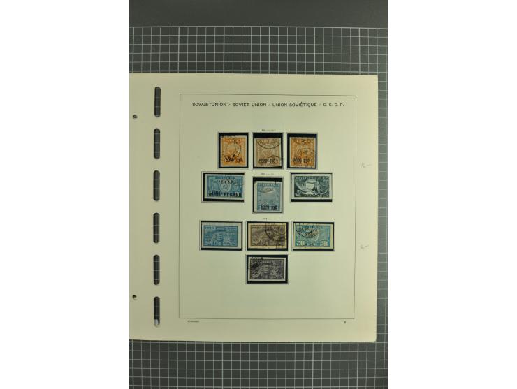 1921/23, fine collection of used/unused stamps incl better items such as Rostov Famine Charity stamps unused, signed Mikulski