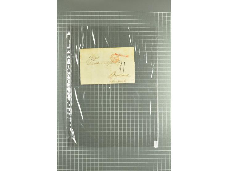1810/85, lot of 30 prephilatelic entires and porto covers without stamps from different cities of Russia such as St. Petersbu