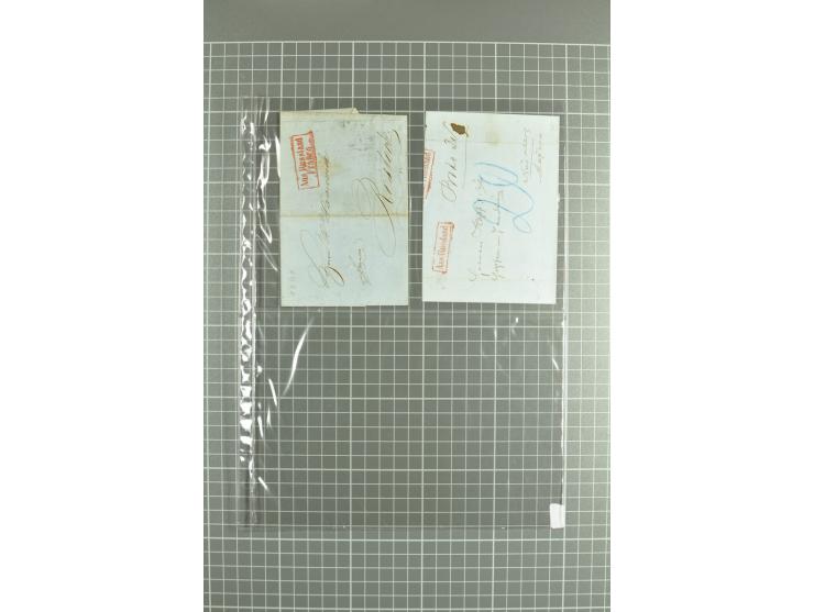 1810/85, lot of 30 prephilatelic entires and porto covers without stamps from different cities of Russia such as St. Petersbu