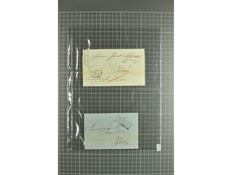 1810/85, lot of 30 prephilatelic entires and porto covers without stamps from different cities of Russia such as St. Petersbu