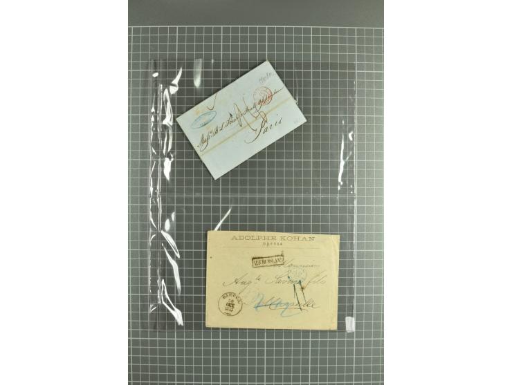 1810/85, lot of 30 prephilatelic entires and porto covers without stamps from different cities of Russia such as St. Petersbu