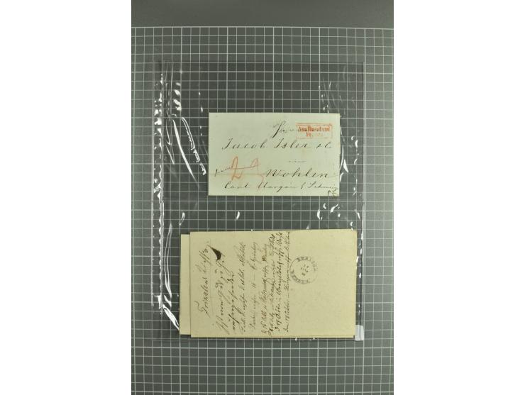 1810/85, lot of 30 prephilatelic entires and porto covers without stamps from different cities of Russia such as St. Petersbu
