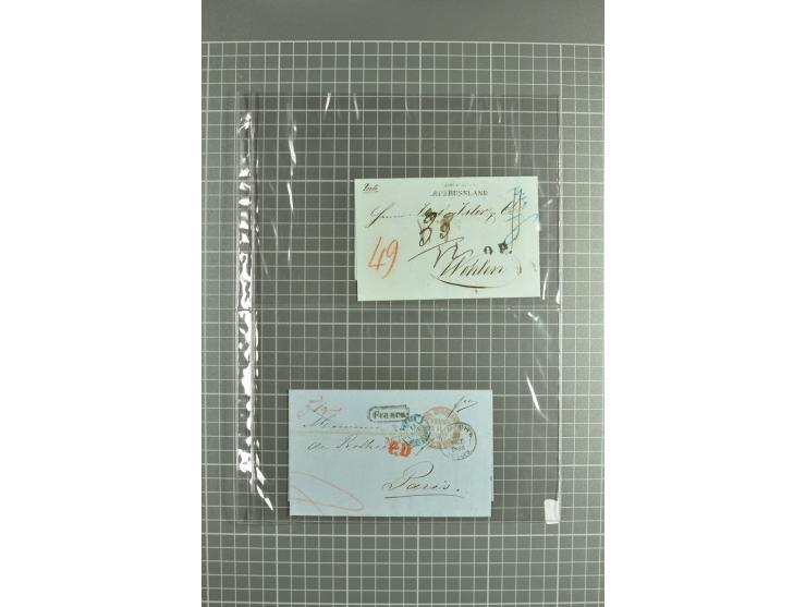 1810/85, lot of 30 prephilatelic entires and porto covers without stamps from different cities of Russia such as St. Petersbu