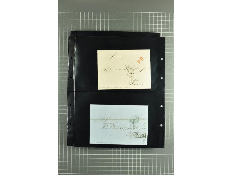 1822/74, lot of 80 prephilatelic entires and porto covers without stamps, a fine selection from different cities of Russia su
