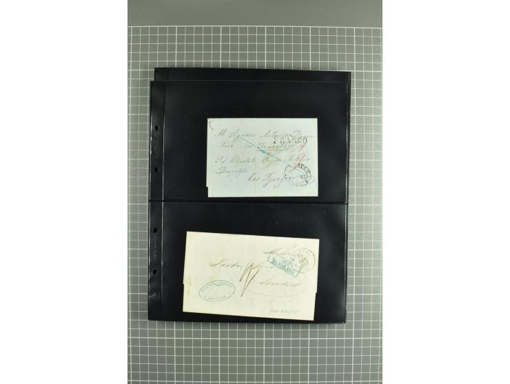 1822/74, lot of 80 prephilatelic entires and porto covers without stamps, a fine selection from different cities of Russia su