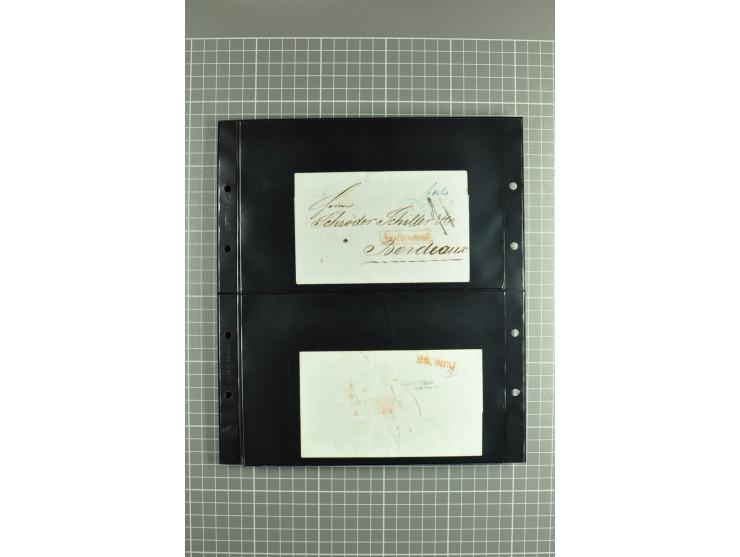 1822/74, lot of 80 prephilatelic entires and porto covers without stamps, a fine selection from different cities of Russia su