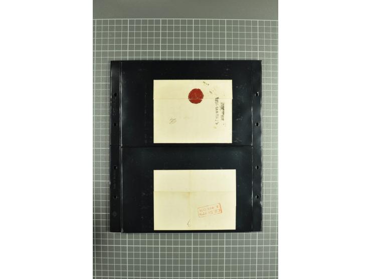 1822/74, lot of 80 prephilatelic entires and porto covers without stamps, a fine selection from different cities of Russia su
