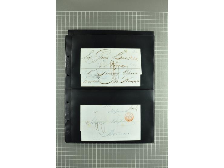 1822/74, lot of 80 prephilatelic entires and porto covers without stamps, a fine selection from different cities of Russia su