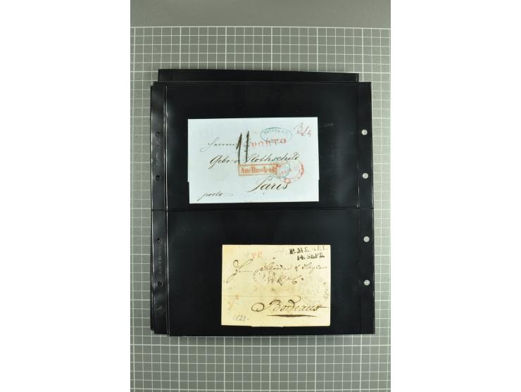 1822/74, lot of 80 prephilatelic entires and porto covers without stamps, a fine selection from different cities of Russia su