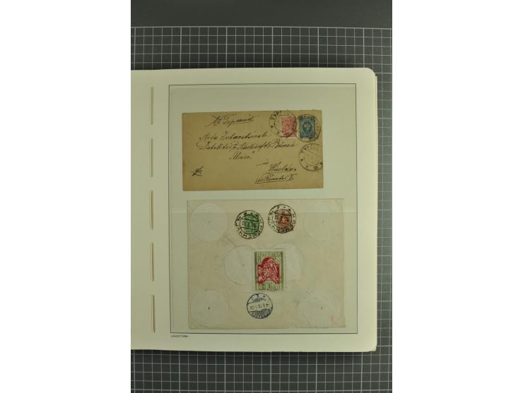 1844/1935 (app.), interesting group of covers, cards and postal stationary, including transit marks, registered cover, Airmai