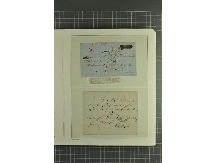1844/1935 (app.), interesting group of covers, cards and postal stationary, including transit marks, registered cover, Airmai