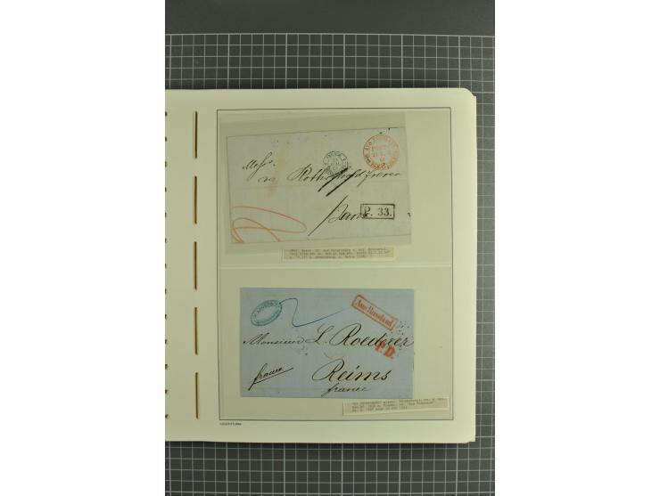 1844/1935 (app.), interesting group of covers, cards and postal stationary, including transit marks, registered cover, Airmai