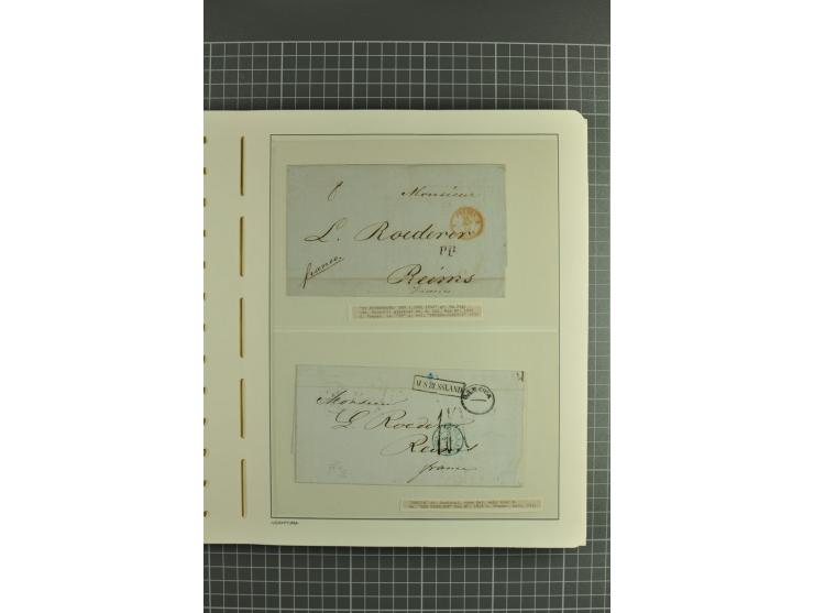 1844/1935 (app.), interesting group of covers, cards and postal stationary, including transit marks, registered cover, Airmai