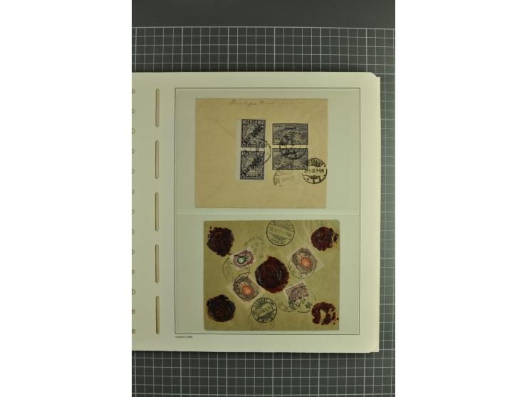 1844/1935 (app.), interesting group of covers, cards and postal stationary, including transit marks, registered cover, Airmai