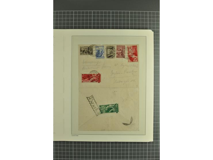 1844/1935 (app.), interesting group of covers, cards and postal stationary, including transit marks, registered cover, Airmai