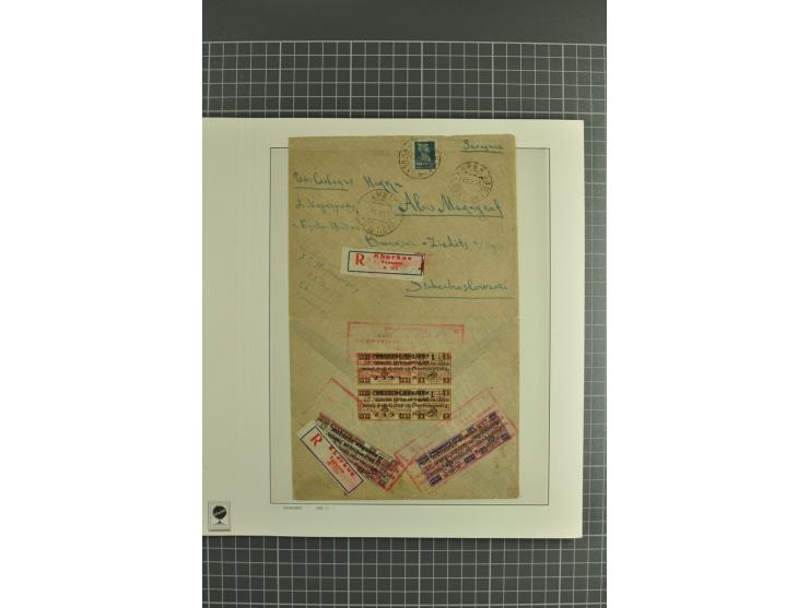 1844/1935 (app.), interesting group of covers, cards and postal stationary, including transit marks, registered cover, Airmai