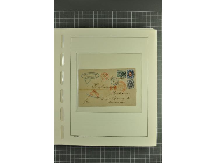 1844/1935 (app.), interesting group of covers, cards and postal stationary, including transit marks, registered cover, Airmai