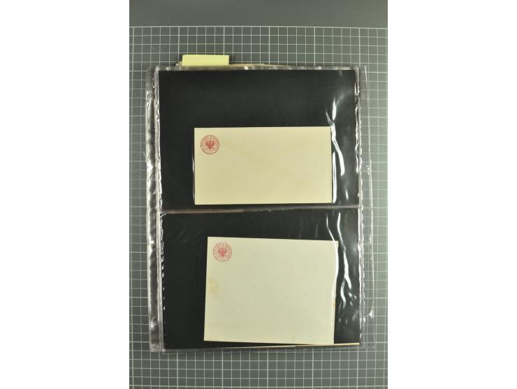 1848/1917(ca.), interesting lot of 90 used/unused postal stationery envelopes incl. 1869 city post envelopes unused (9), Impe