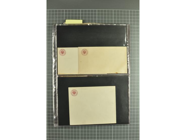 1848/1917(ca.), interesting lot of 90 used/unused postal stationery envelopes incl. 1869 city post envelopes unused (9), Impe