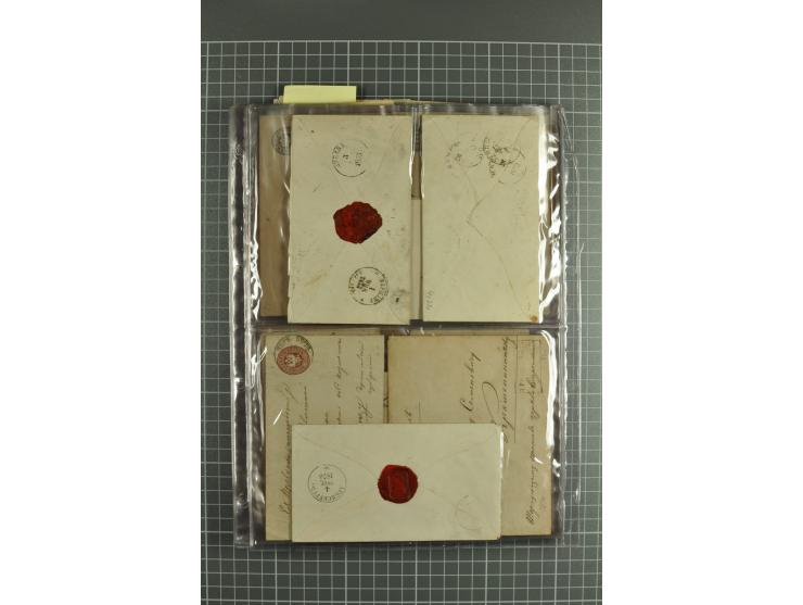1848/1917(ca.), interesting lot of 90 used/unused postal stationery envelopes incl. 1869 city post envelopes unused (9), Impe