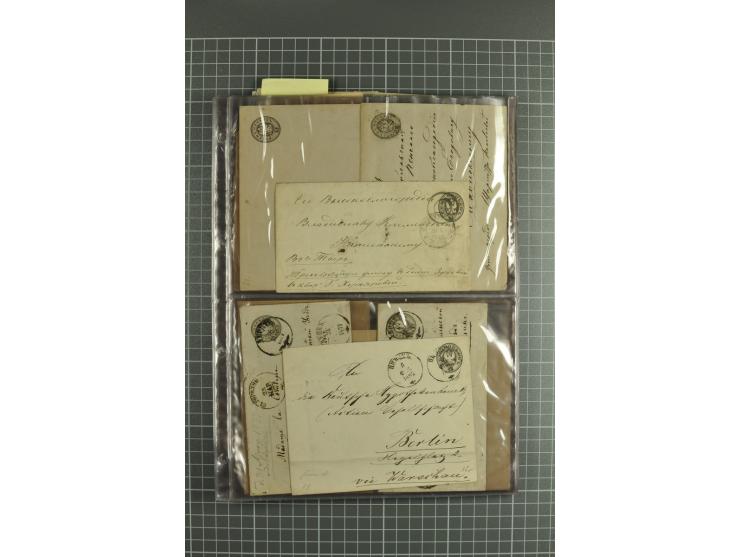 1848/1917(ca.), interesting lot of 90 used/unused postal stationery envelopes incl. 1869 city post envelopes unused (9), Impe