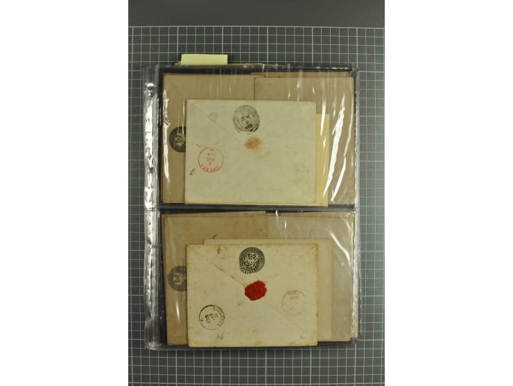 1848/1917(ca.), interesting lot of 90 used/unused postal stationery envelopes incl. 1869 city post envelopes unused (9), Impe