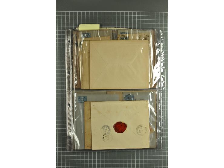 1848/1917(ca.), interesting lot of 90 used/unused postal stationery envelopes incl. 1869 city post envelopes unused (9), Impe