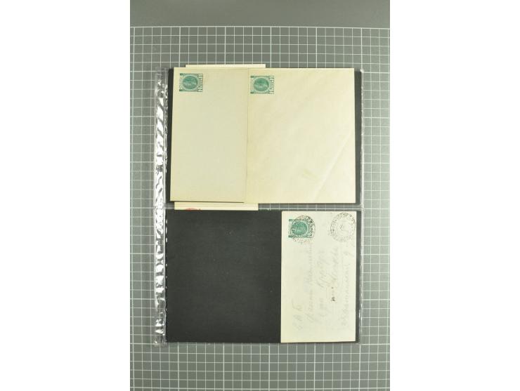 1848/1917(ca.), interesting lot of 90 used/unused postal stationery envelopes incl. 1869 city post envelopes unused (9), Impe