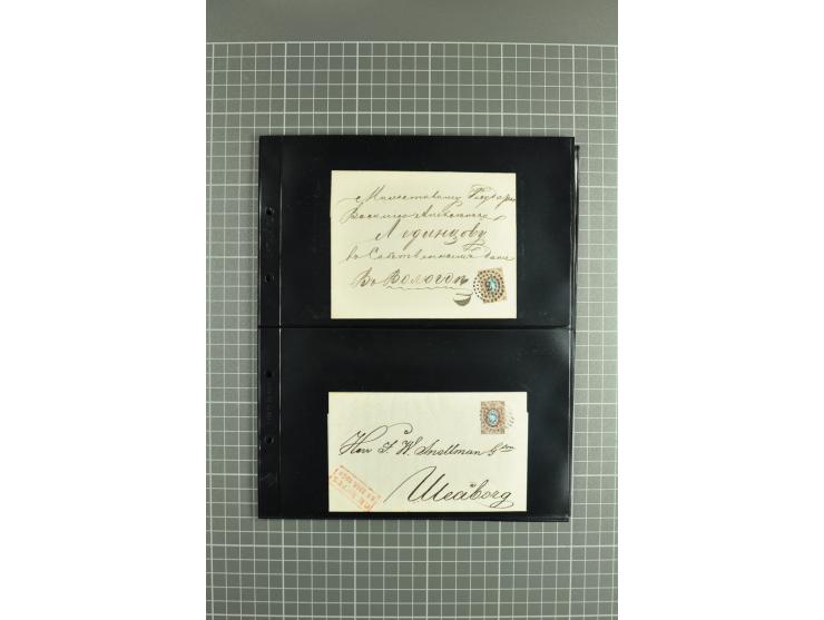 1865/1917, selection of 130 covers and postcards with interesting frankings, routes and destinations incl. early corresponden