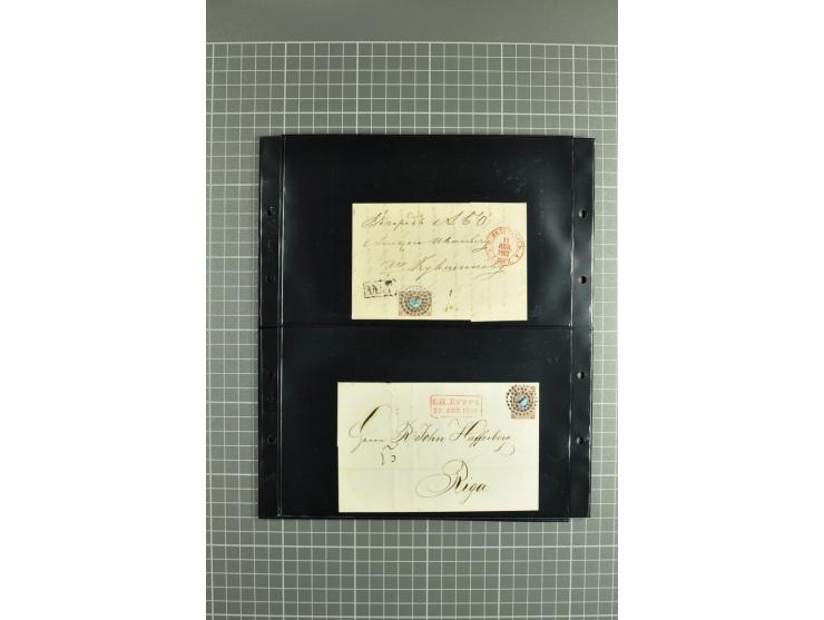 1865/1917, selection of 130 covers and postcards with interesting frankings, routes and destinations incl. early corresponden