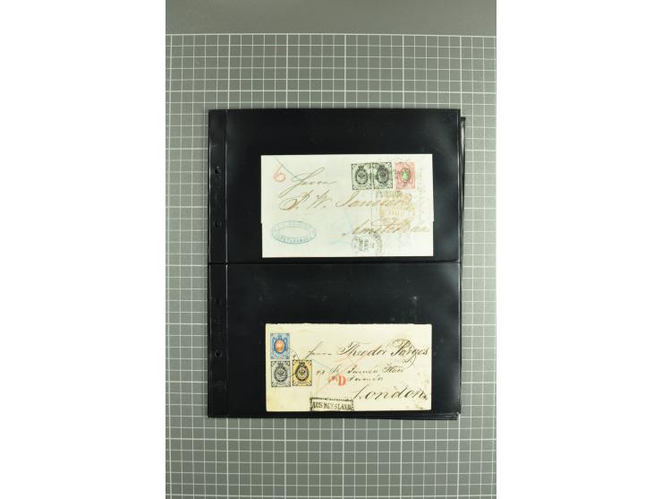 1865/1917, selection of 130 covers and postcards with interesting frankings, routes and destinations incl. early corresponden