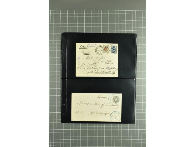 1865/1917, selection of 130 covers and postcards with interesting frankings, routes and destinations incl. early corresponden