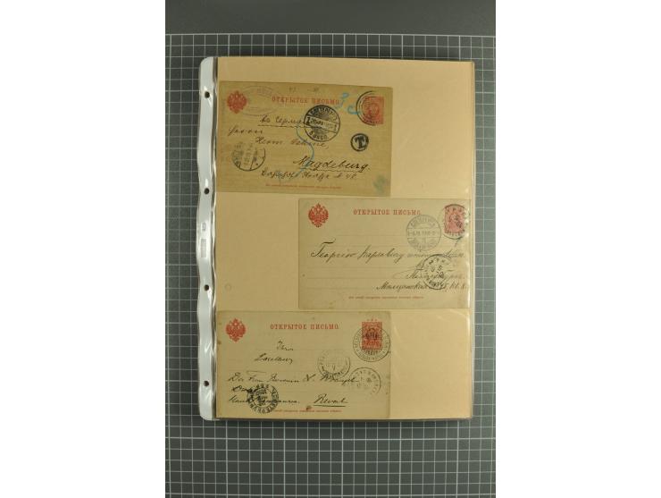 1872/1917, massive lot of 430 postal stationeries cards, envelopes, and letter cards incl. better usages such as Polish horse
