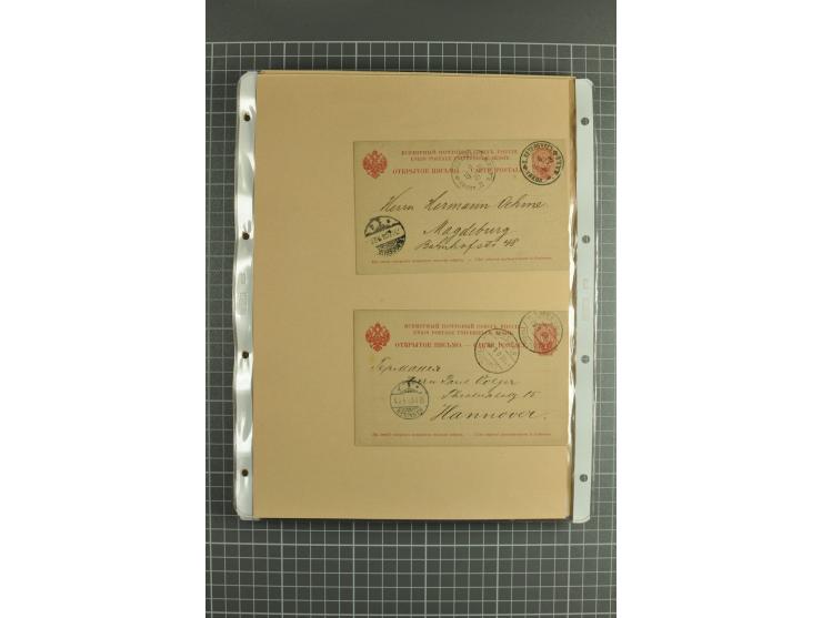 1872/1917, massive lot of 430 postal stationeries cards, envelopes, and letter cards incl. better usages such as Polish horse