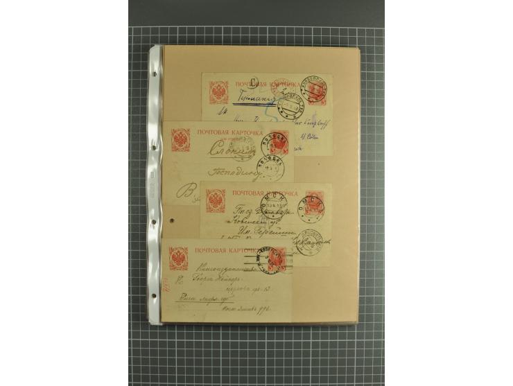 1872/1917, massive lot of 430 postal stationeries cards, envelopes, and letter cards incl. better usages such as Polish horse