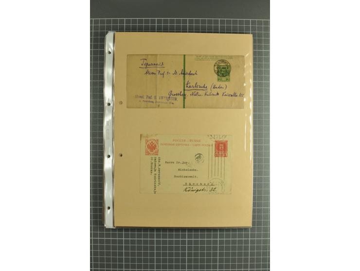 1872/1917, massive lot of 430 postal stationeries cards, envelopes, and letter cards incl. better usages such as Polish horse