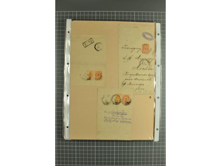 1872/1917, massive lot of 430 postal stationeries cards, envelopes, and letter cards incl. better usages such as Polish horse