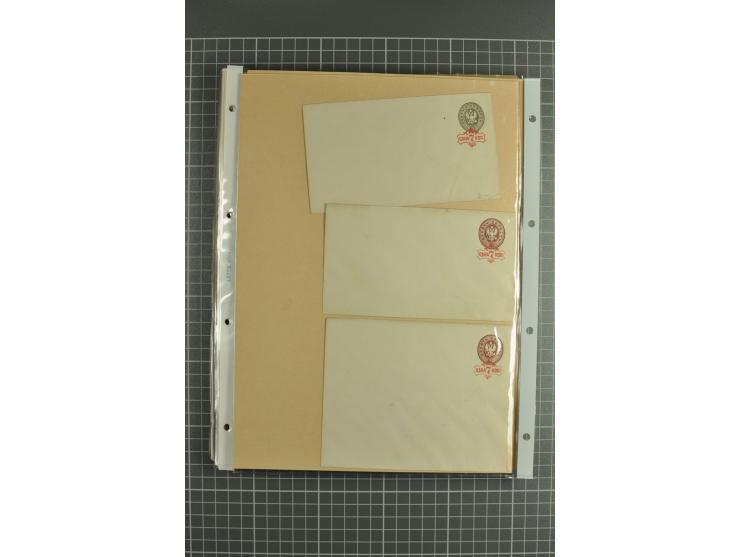 1872/1917, massive lot of 430 postal stationeries cards, envelopes, and letter cards incl. better usages such as Polish horse