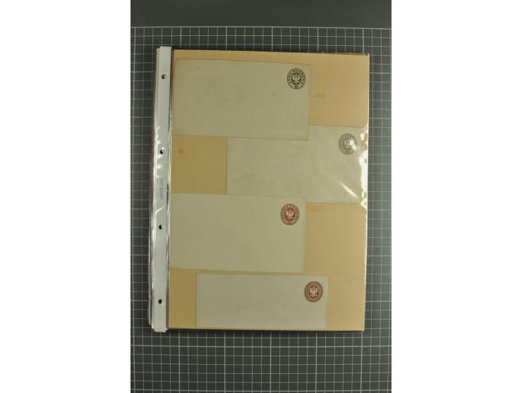 1872/1917, massive lot of 430 postal stationeries cards, envelopes, and letter cards incl. better usages such as Polish horse