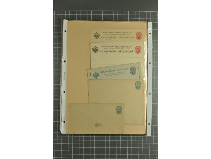 1872/1917, massive lot of 430 postal stationeries cards, envelopes, and letter cards incl. better usages such as Polish horse