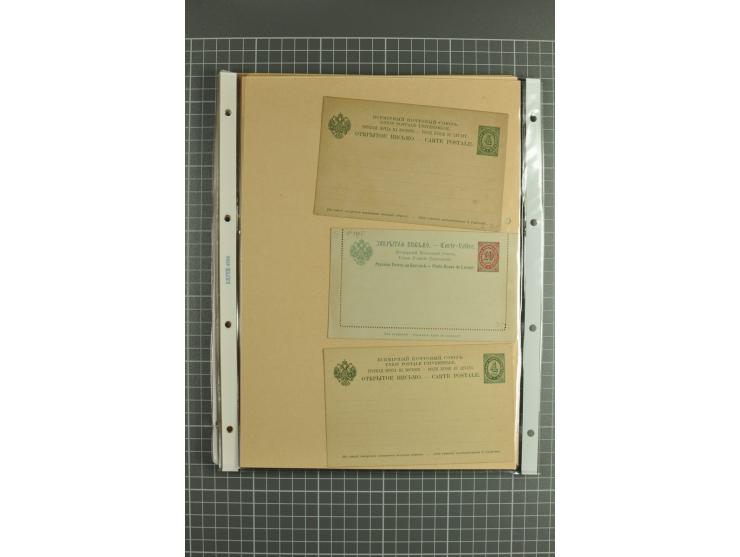 1872/1917, massive lot of 430 postal stationeries cards, envelopes, and letter cards incl. better usages such as Polish horse