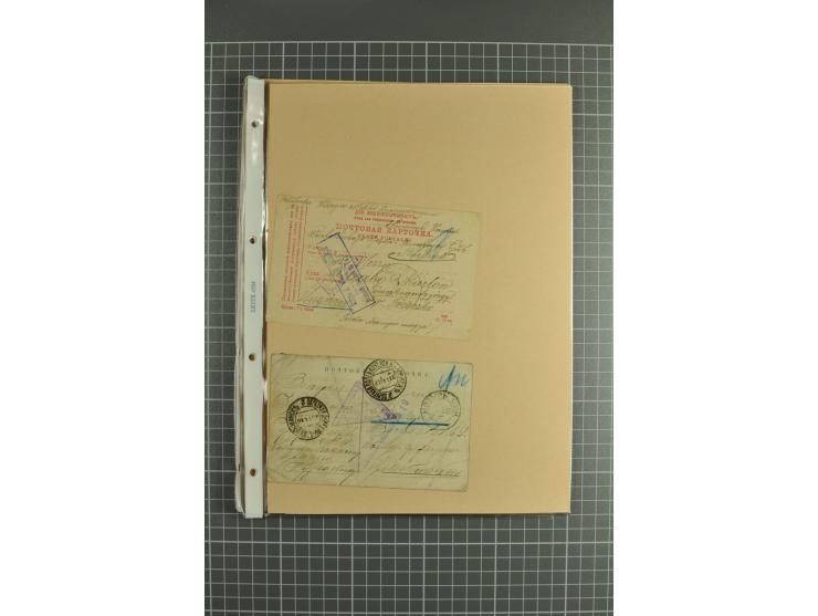 1872/1917, massive lot of 430 postal stationeries cards, envelopes, and letter cards incl. better usages such as Polish horse